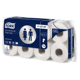 110767 Tork papier toaletowy w rolce konwencjonalnej - biały T4 