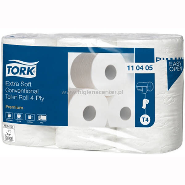 110405 Tork ekstra miękki papier toaletowy w roli konwencjonalnej Premium T4